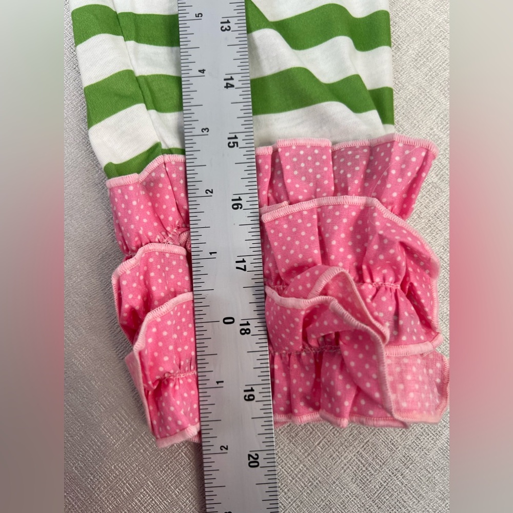Little Girls Size Large Holiday Pink Ruffle 2 piece Sawyer &Sister Boutique - Picture 9 of 10